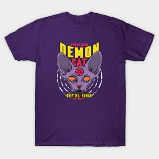 Retro Demon Sphynx Cat T-Shirt